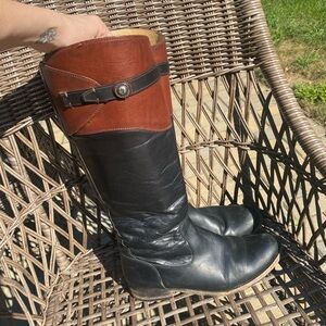 Frye Molly Tall Button Boots - Two Tone